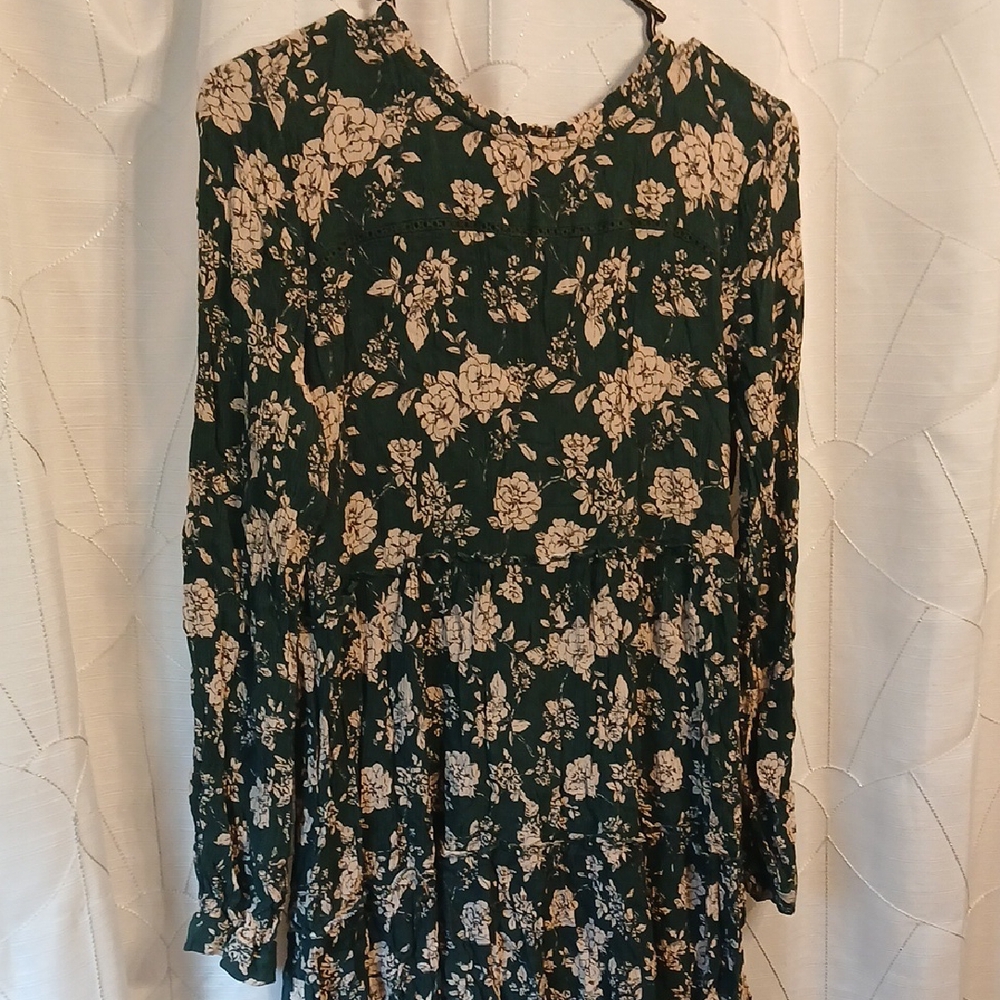 Knox Rose Dark Green Floral Dress